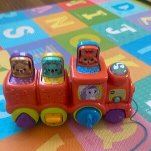 Vibrant Animal Train Toy with Lights and Sounds